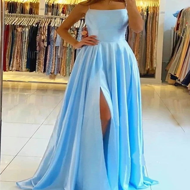 Scarlett Kennedy | Split Satin Evening Gown For Women