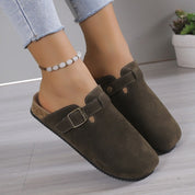Flaminia Penbridge | Suede-Look Buckle Clogs For Women