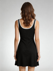 Lauren Beckett | Ribbed Summer Mini Dress For Women