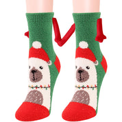 Ember | Red Santa Magnetic Christmas Socks Unisex & Couples
