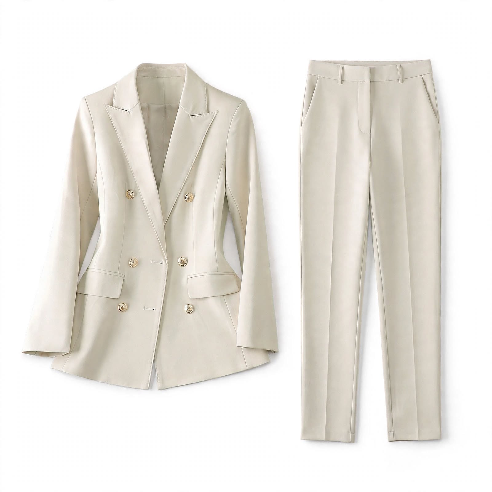 Camilla Fenstone | Double-Breasted Blazer & Trouser Set For Women