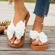 Willow Hartley | Bow Detail Thong Sandals For Women