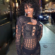 Lily Wilson | Sheer Hollow-Out Jumpsuit For Women