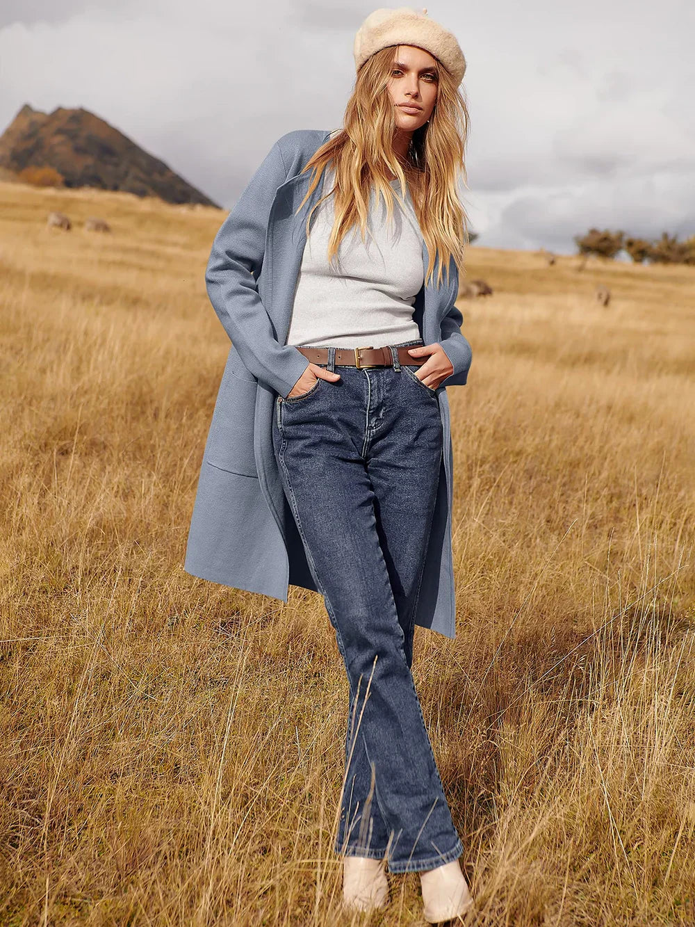 Camille Laurent | Elegant Longline Coat For Women