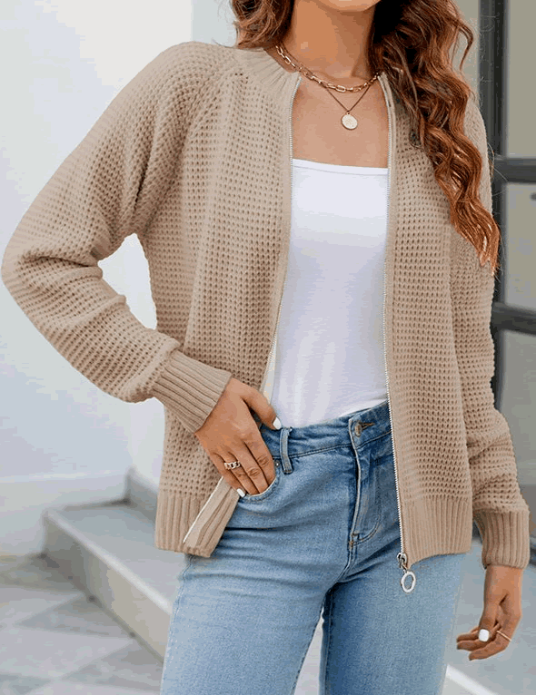 Isabella Moreau | Minimalist Open Front Cardigan For Women