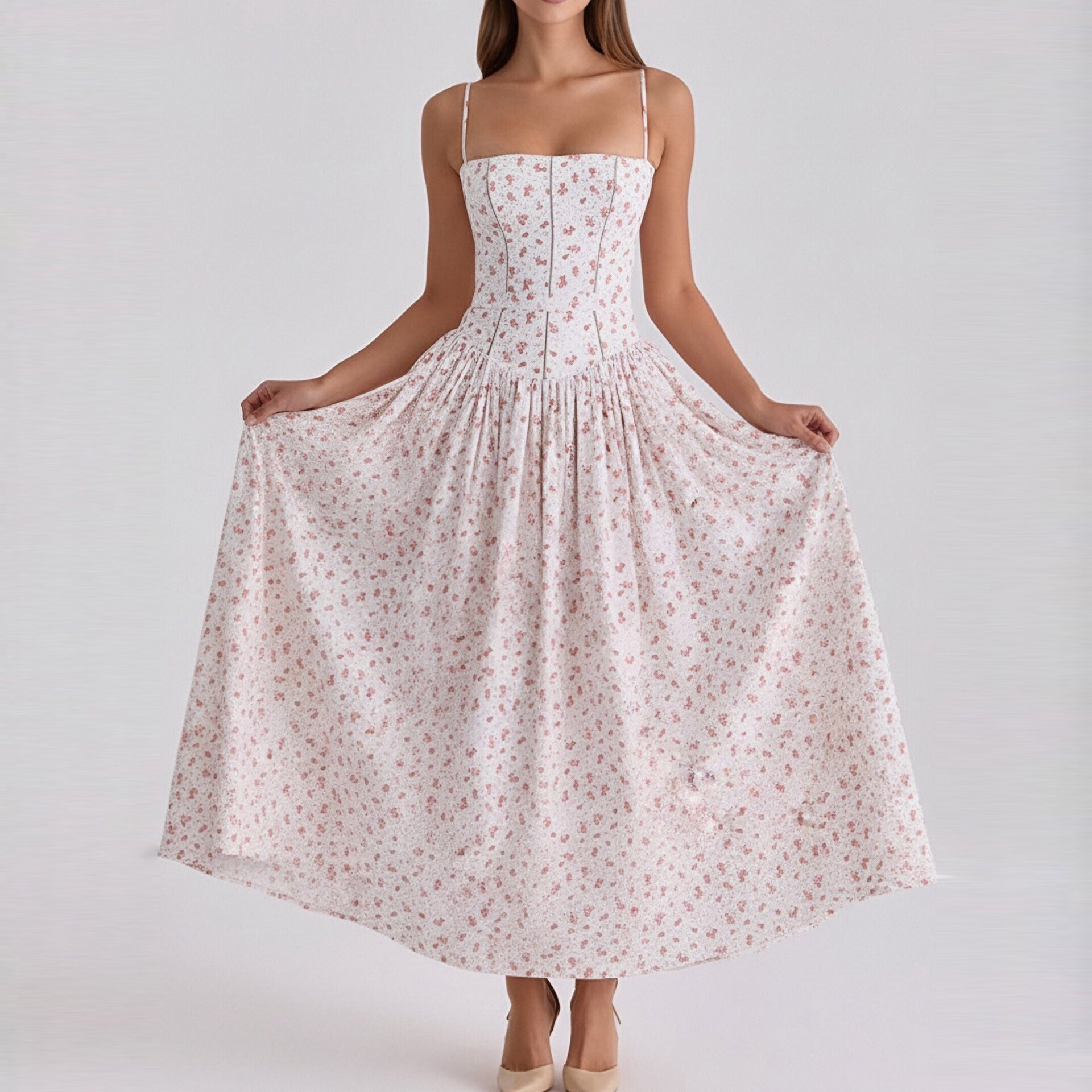 Phoebe Hughes | Floral Print Maxi Dress For Women