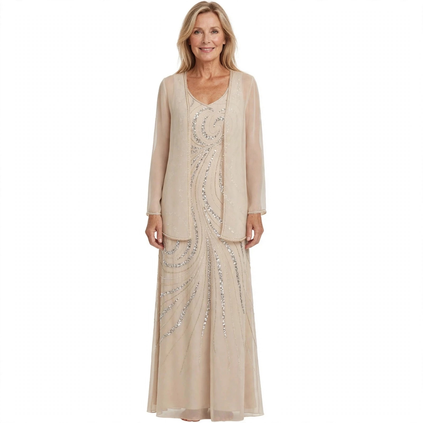 Bronte Hawker | Formal Dress With Matching Sequin Jacket