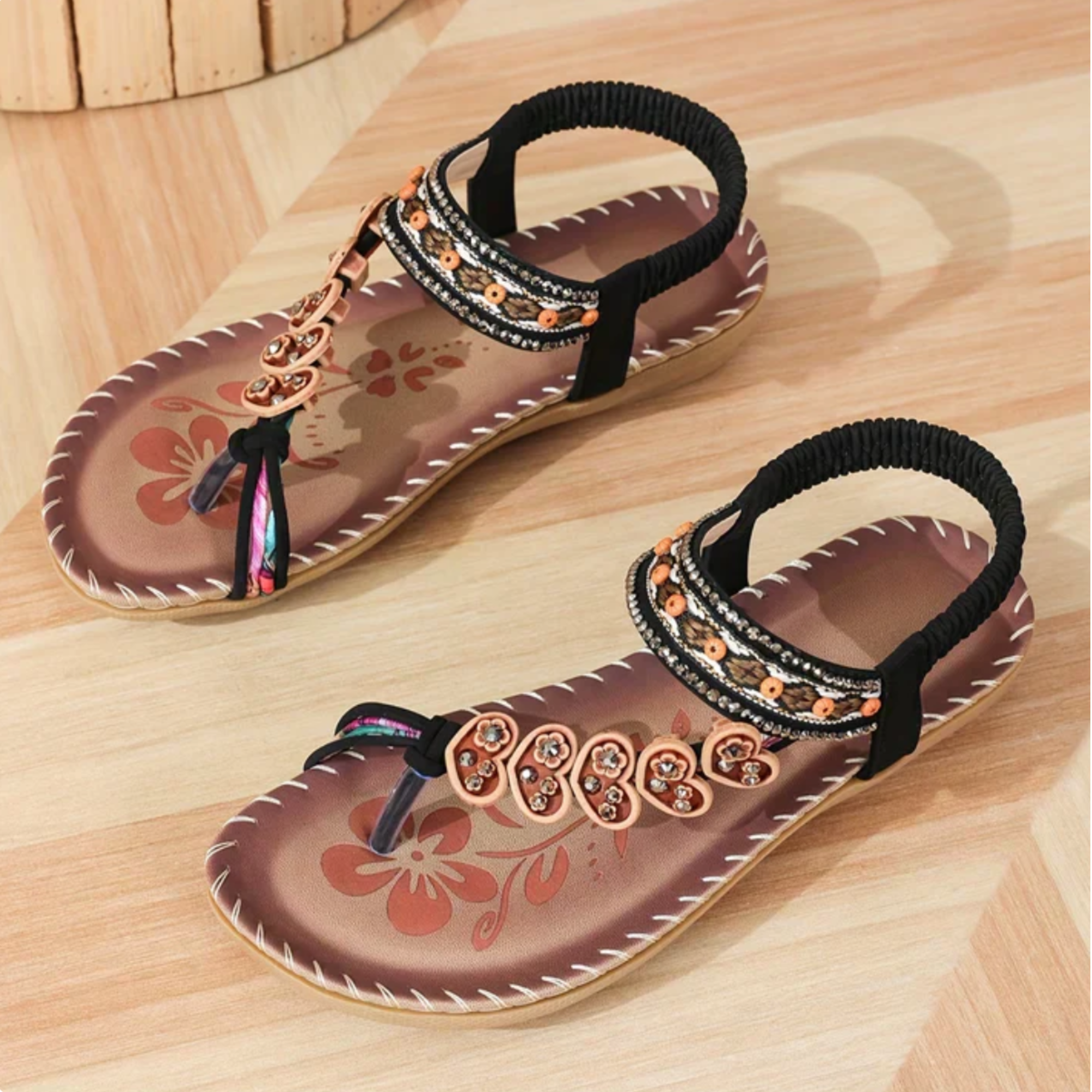Bonnie Fairweather | Boho Beaded Sandals For Women