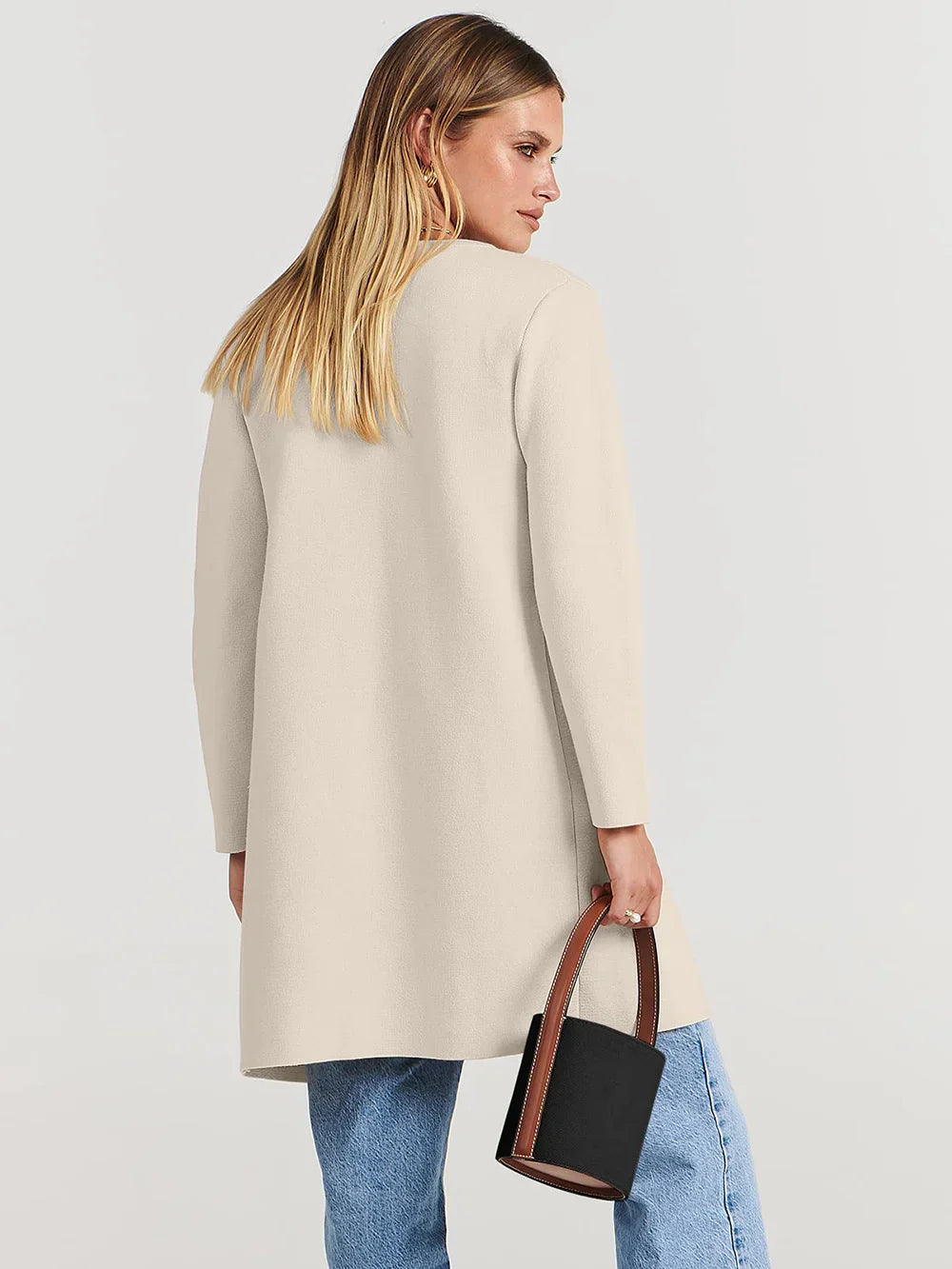 Camille Laurent | Elegant Longline Coat For Women