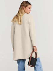 Camille Laurent | Elegant Longline Coat For Women