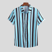 Ryan Walsh | Striped Short Sleeve Shirt For Men