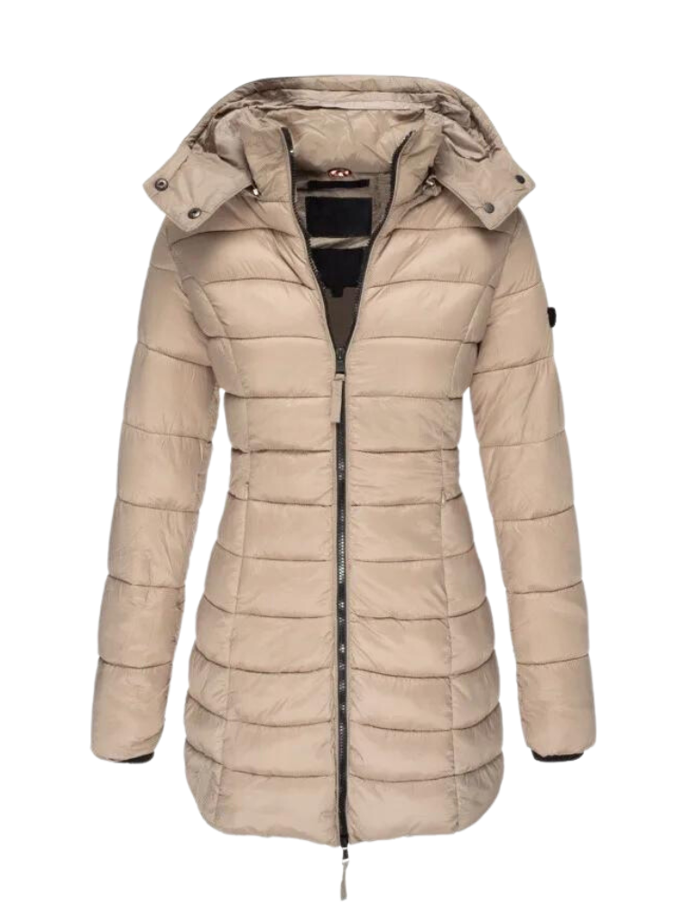 Camille Laurent | Quilted Winter Puffer Coat For Women