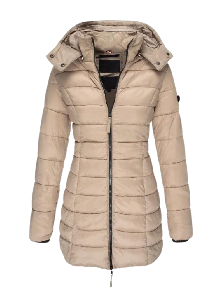 Camille Laurent | Quilted Winter Puffer Coat For Women