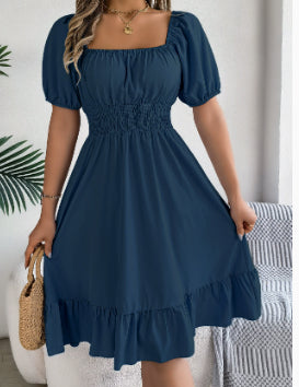 Freya Bennett | Ruffled A-Line Midi Dress For Women