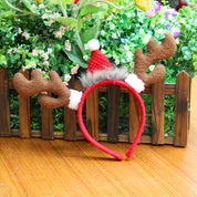 Antler Frost | Brown Antler Santa Hat Christmas Headband Unisex