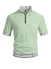 Benjamin Foster | Half-Zip Polo Shirt For Men