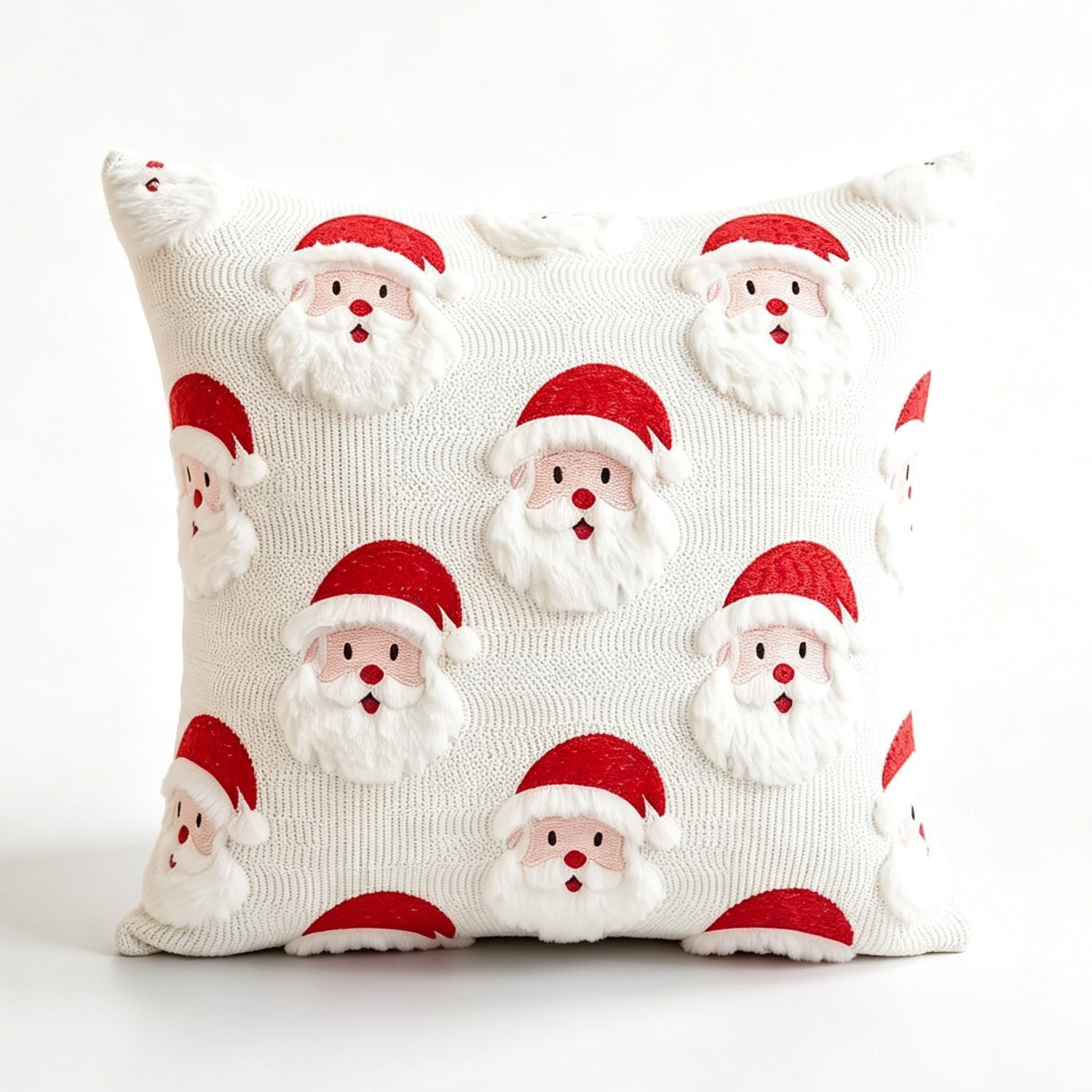 Fireside Noel | Embroidered Christmas Cushion Cover