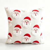 Fireside Noel | Embroidered Christmas Cushion Cover