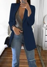 Letizia Wickwood | Open Front Longline Blazer For Women