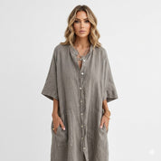 Valerie Moreau | Boho Shirt Maxi Dress For Women
