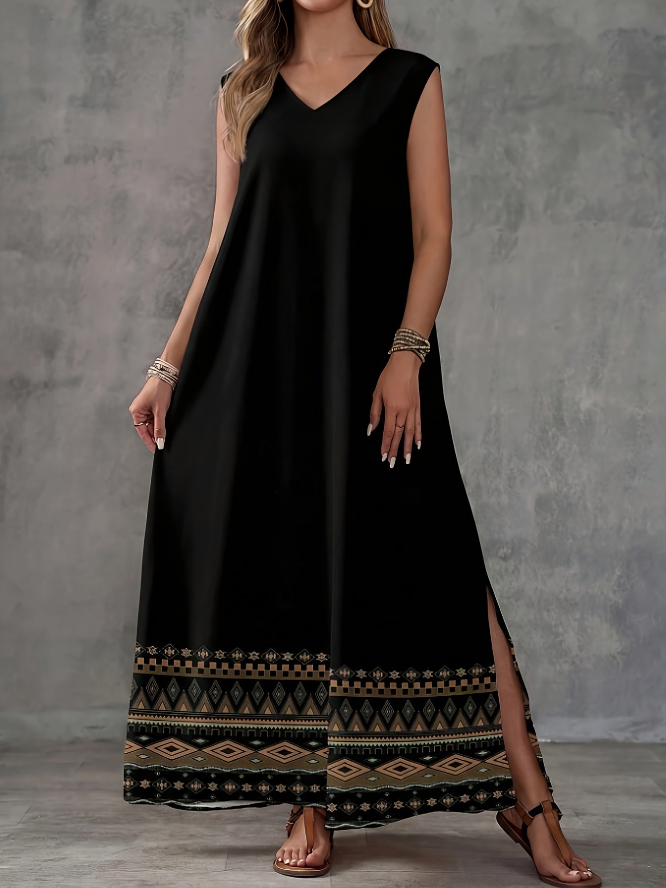 Maeve Sutherland | Vintage Print Maxi Dress For Women