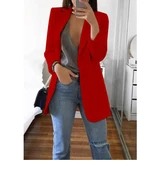 Letizia Wickwood | Open Front Longline Blazer For Women