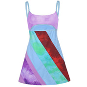 Tara Kelly | Patchwork Cut Out Mini Dress For Women