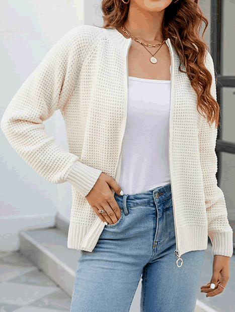 Isabella Moreau | Minimalist Open Front Cardigan For Women