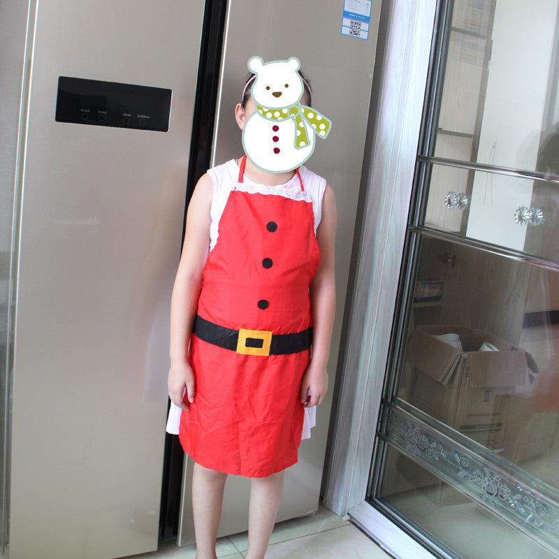 Merry Baker | Red Santa Belt Christmas Apron For Women