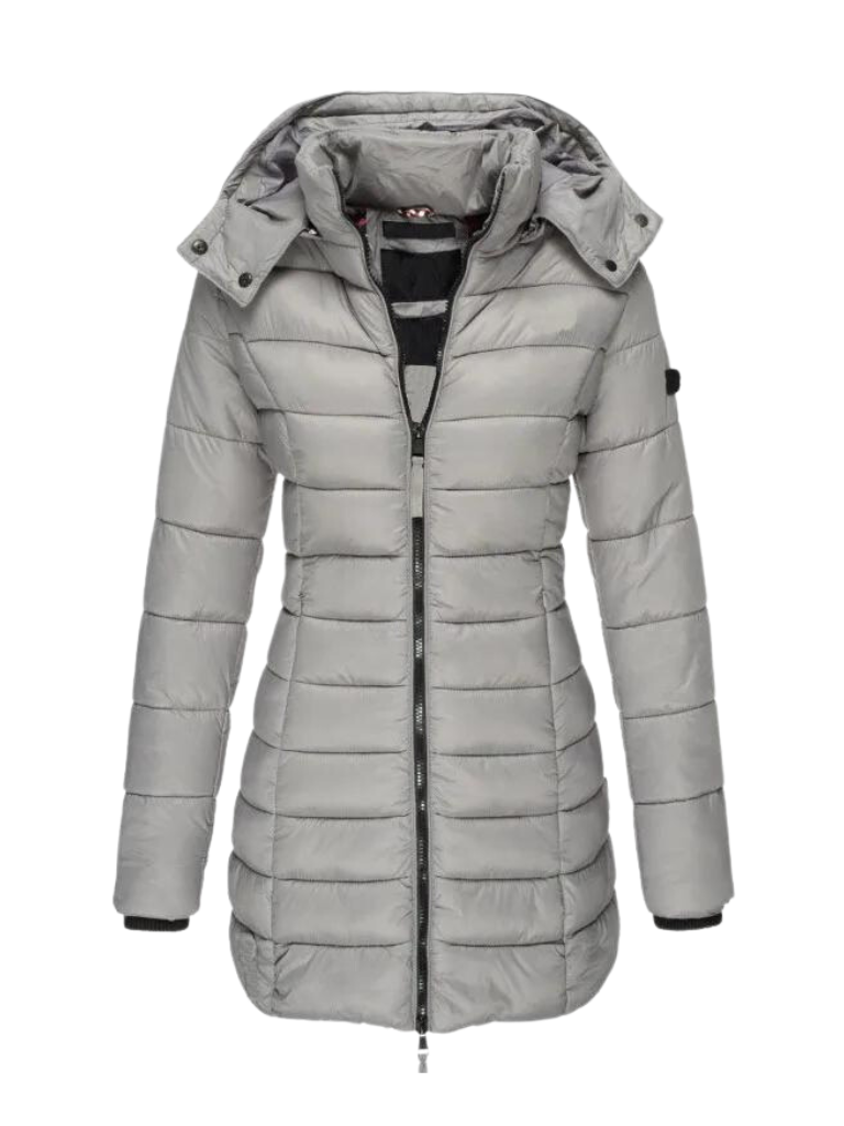 Camille Laurent | Quilted Winter Puffer Coat For Women