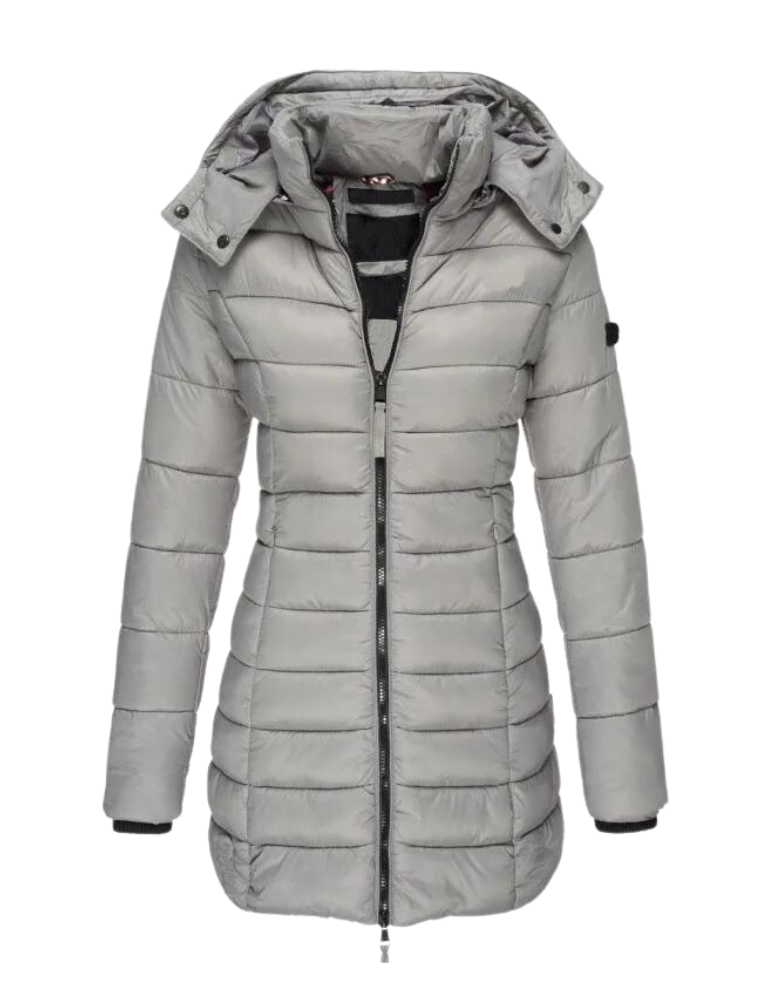 Camille Laurent | Quilted Winter Puffer Coat For Women