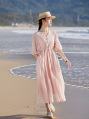 Ashleigh Reid | Lightweight Summer Maxi Races Dress For Women