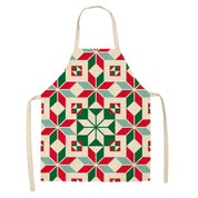 Yule Tide | Red Tartan Reindeer Print Christmas Apron Unisex