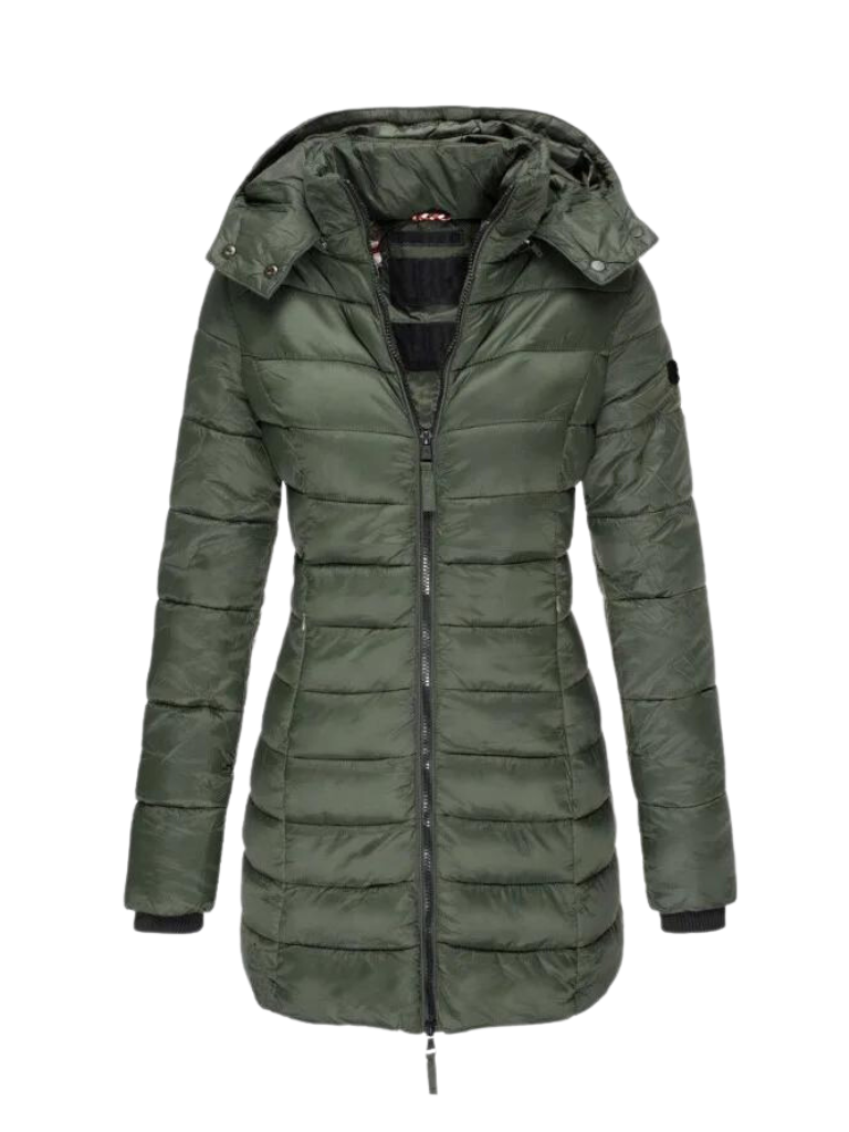 Camille Laurent | Quilted Winter Puffer Coat For Women