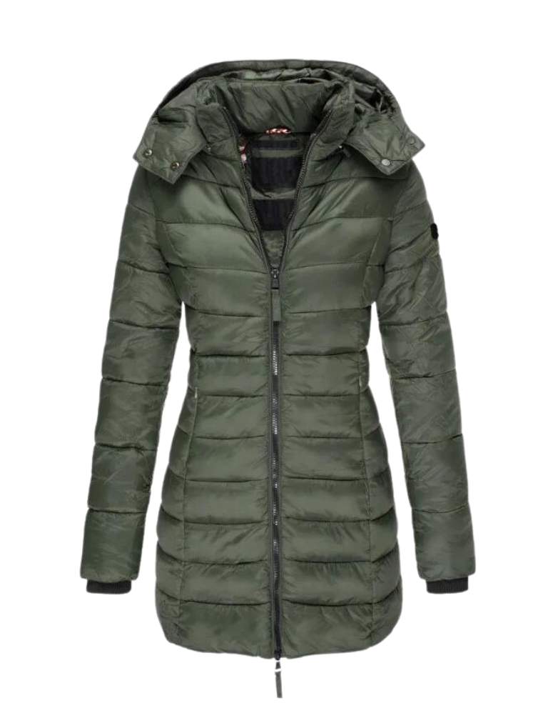 Camille Laurent | Quilted Winter Puffer Coat For Women