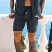 Zachary Prentice | Textured Shirt & Shorts Set For Men