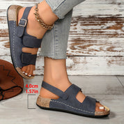 Olivia Sheldon | Adjustable Strap Comfort Sandals For Women