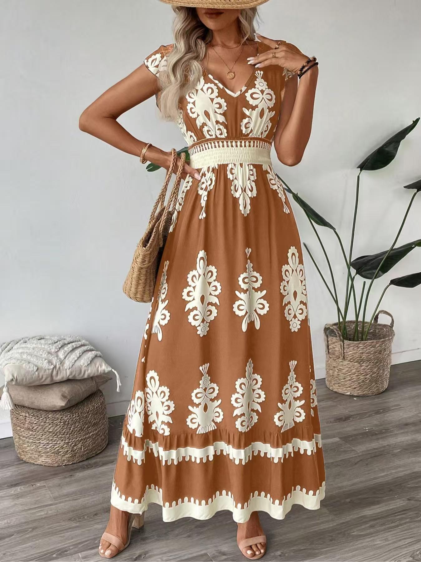 Chloe Wilson | Floral V-Neck Maxi Dress For Women