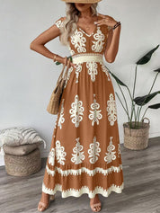 Chloe Wilson | Floral V-Neck Maxi Dress For Women
