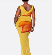 Florence Carter | Floral Fishtail Maxi Dress For Women