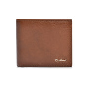 Cowhide Leather Card Wallet - Light Brown