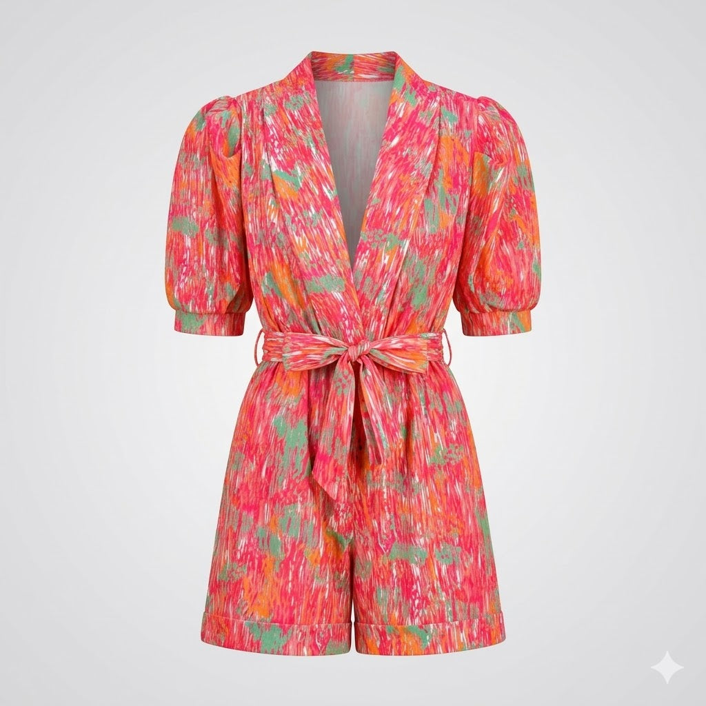 Luca Bellini | Printed Playsuit For Women