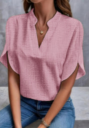 Lily Jones | Chiffon V-Neck Blouse For Women