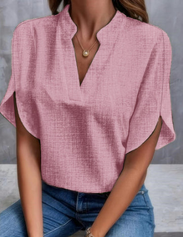 Lily Jones | Chiffon V-Neck Blouse For Women