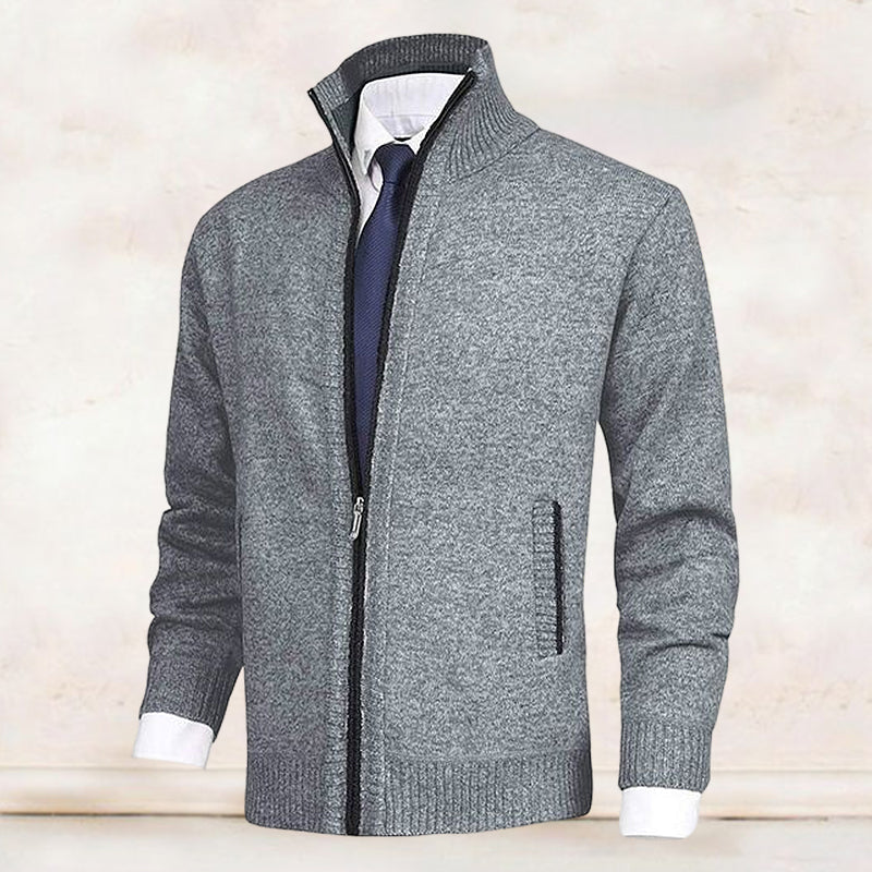 Gabriel Romano | Executive Knit Zip Cardigan For Men