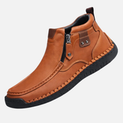 Matteo Ricci | Casual Zip Leather Boots For Men