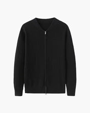 Matteo Bellini | Ribbed Zip Cardigan with Refined Comfort For Men