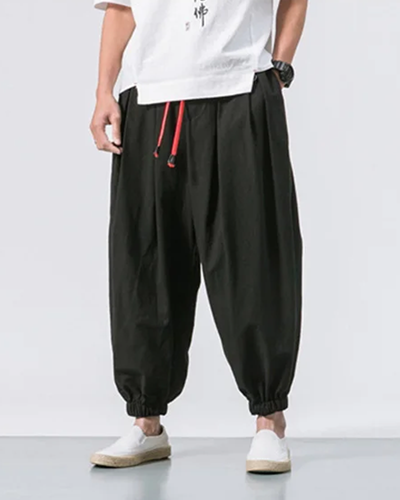 Miles Hawthorne | Loose Fit Cropped Pants For Men