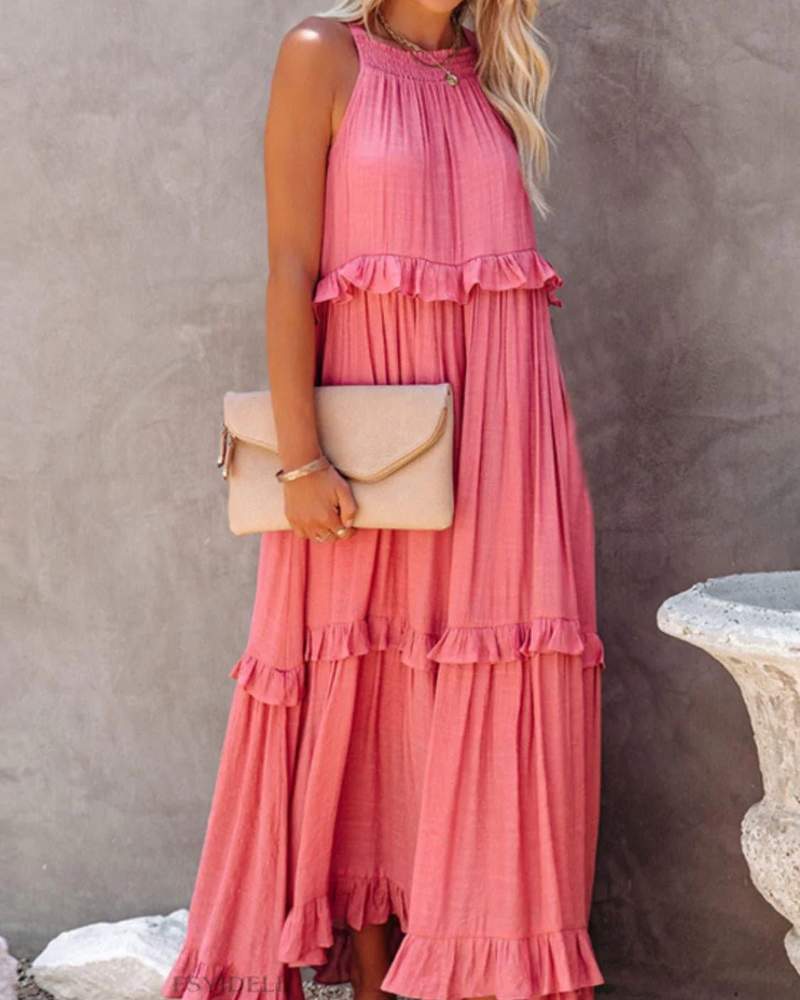 Harper Fletcher | Tiered Maxi Dress With Ruffle Detail