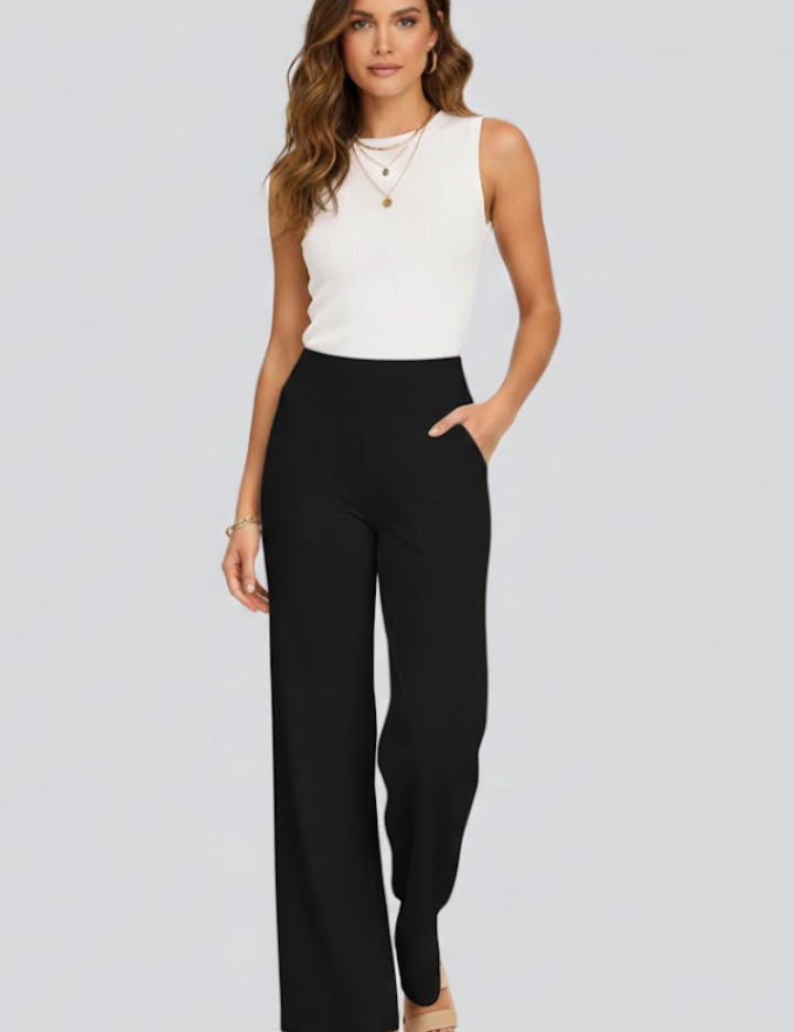 Sophie Wallace | High-Waisted Wide-Leg Trousers For Women